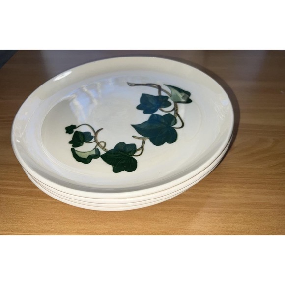 POPPYTRAIL METLOX: California Ivy ~ SET OF 4 Luncheon Plates 9 3/8" - Picture 3 of 8